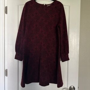Loft burgundy dress
